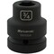 Dynamic 1" Drive Standard Socket, Black Phosphate, Tools 3/4" X 1" Drive, 6 Point Standard Length D025324 - alternate 5